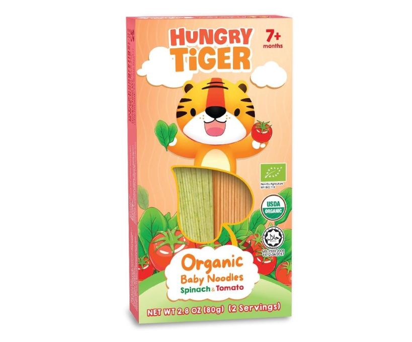 Organic Baby Noodles Spinach &amp; Tomato 80G